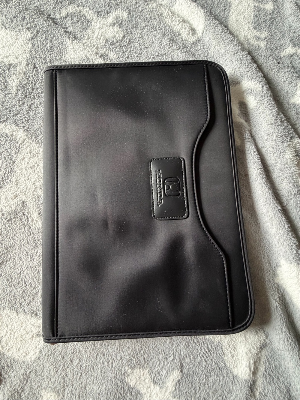 Honda Black Messenger-Style Document Bag